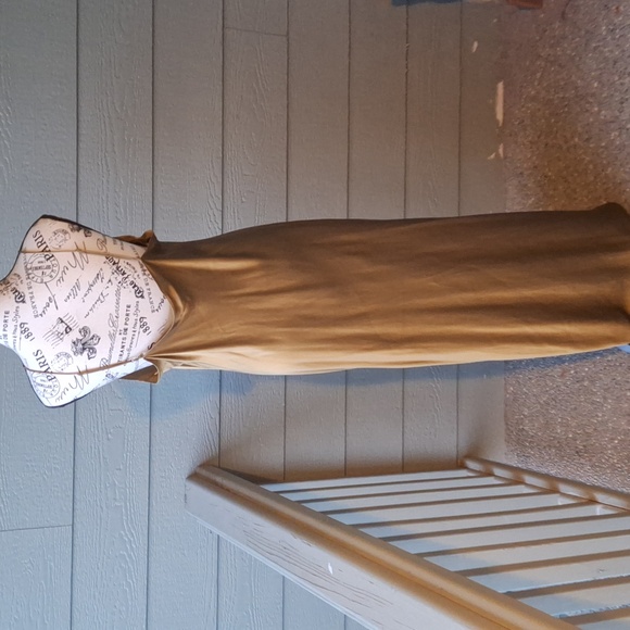 Banana Republic Dreamer Silk Maxi Dress In Cargo Green Size Large Cocktail Party - Picture 7 of 16